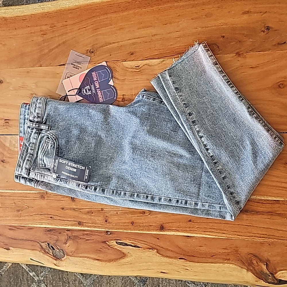 HH Jeans Perfect Fit Soft Stretch Mid Rise Skinny Denim Women Size 15